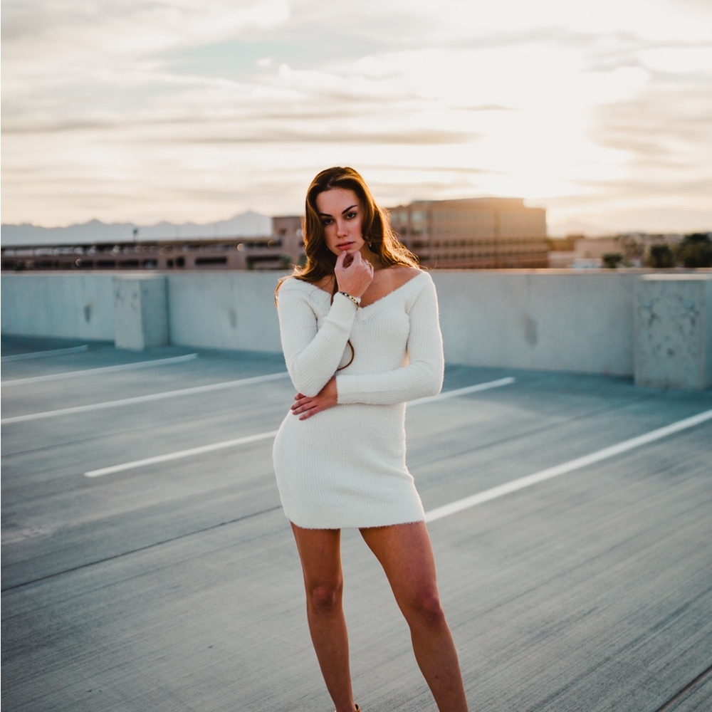 Abercrombie fluffy soft sweater dress